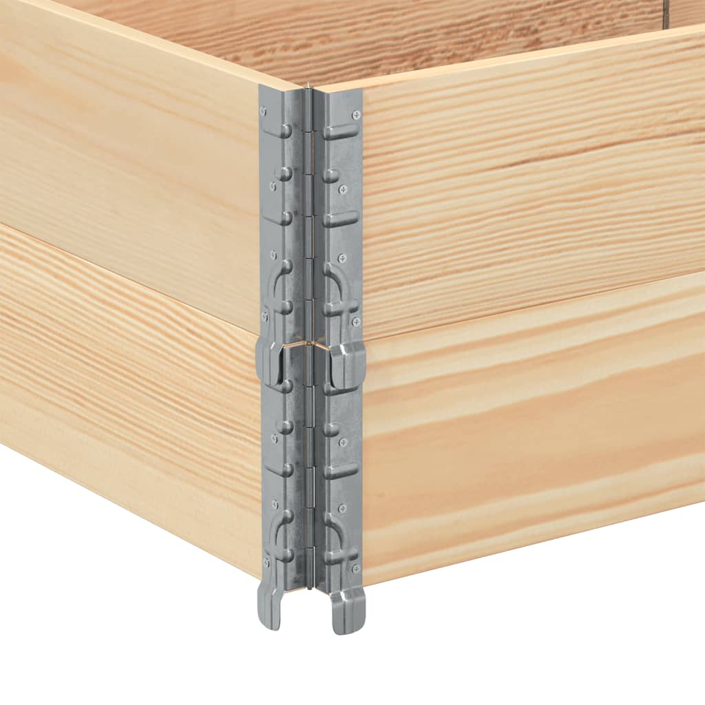 Pallet Collars 2 pcs 150x50 cm Solid Wood Pine