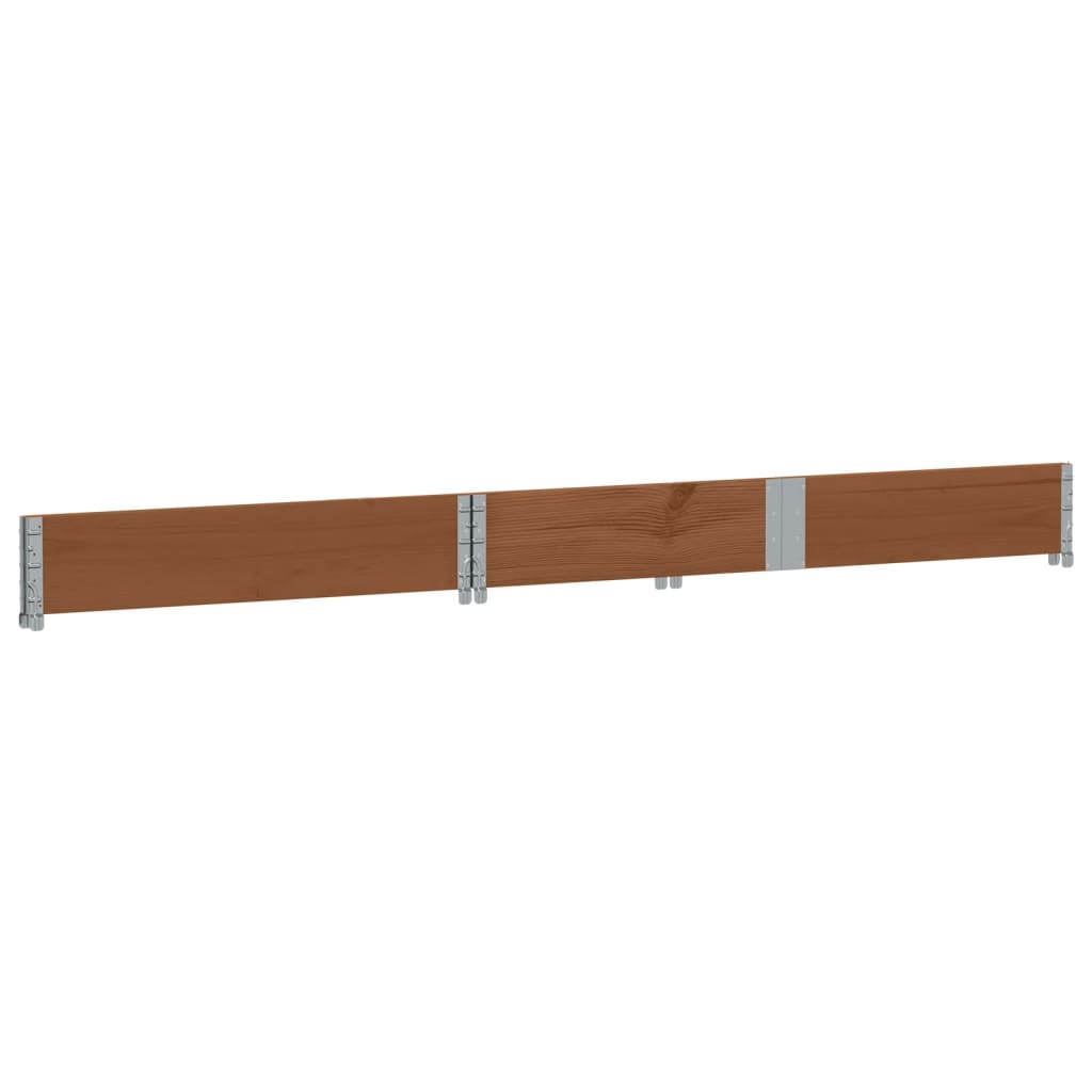 Pallet Collar Brown 150x100 cm Solid Wood Pine