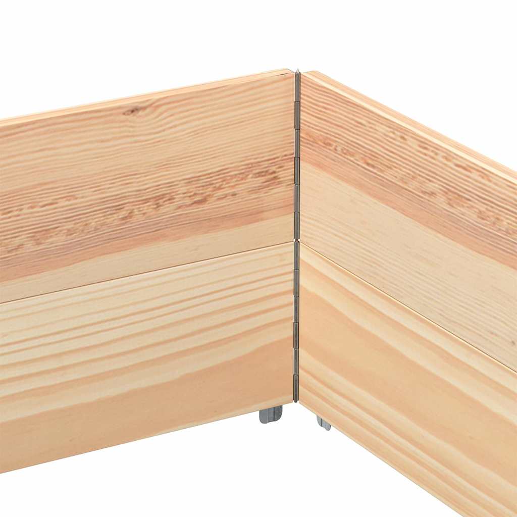 Pallet Collars 2 pcs 150x100 cm Solid Wood Pine