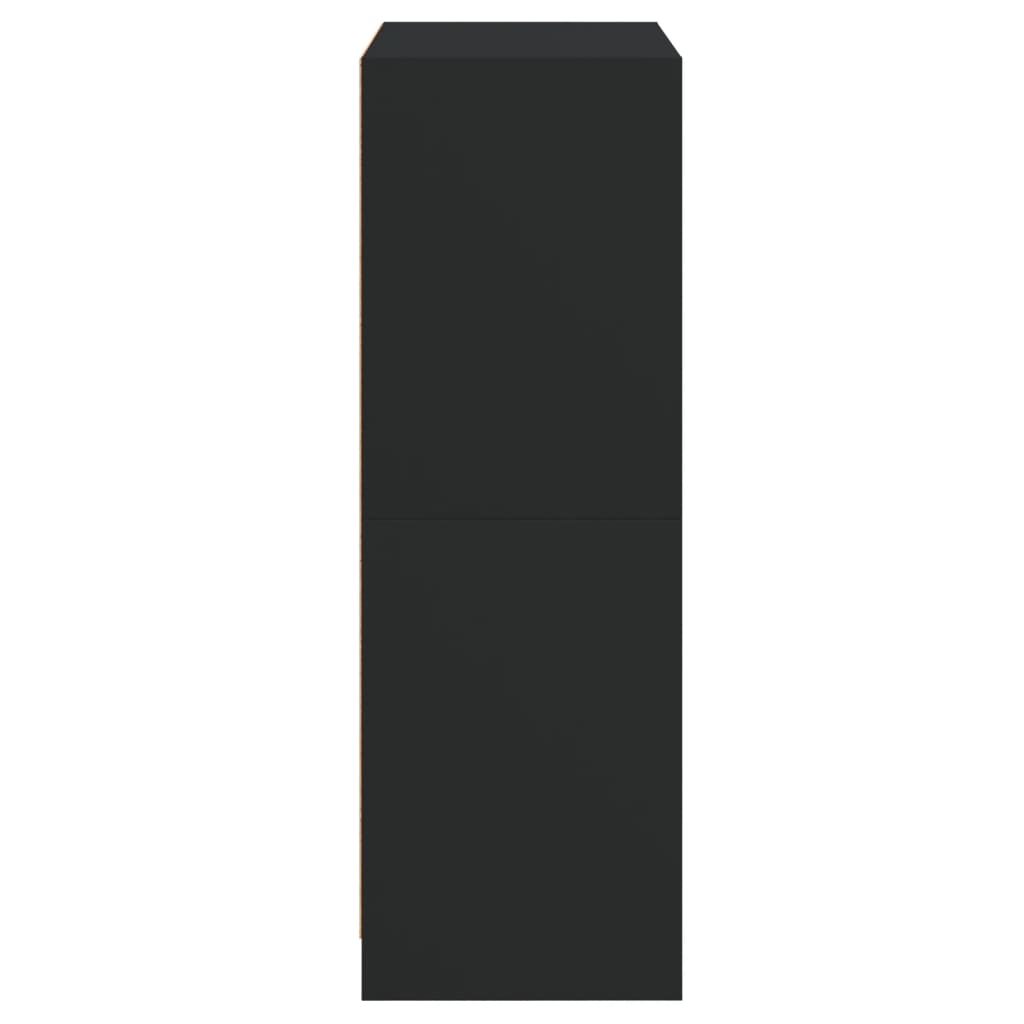 Highboard | Black | Engineered Wood | 68x37x109 cm | Highboard