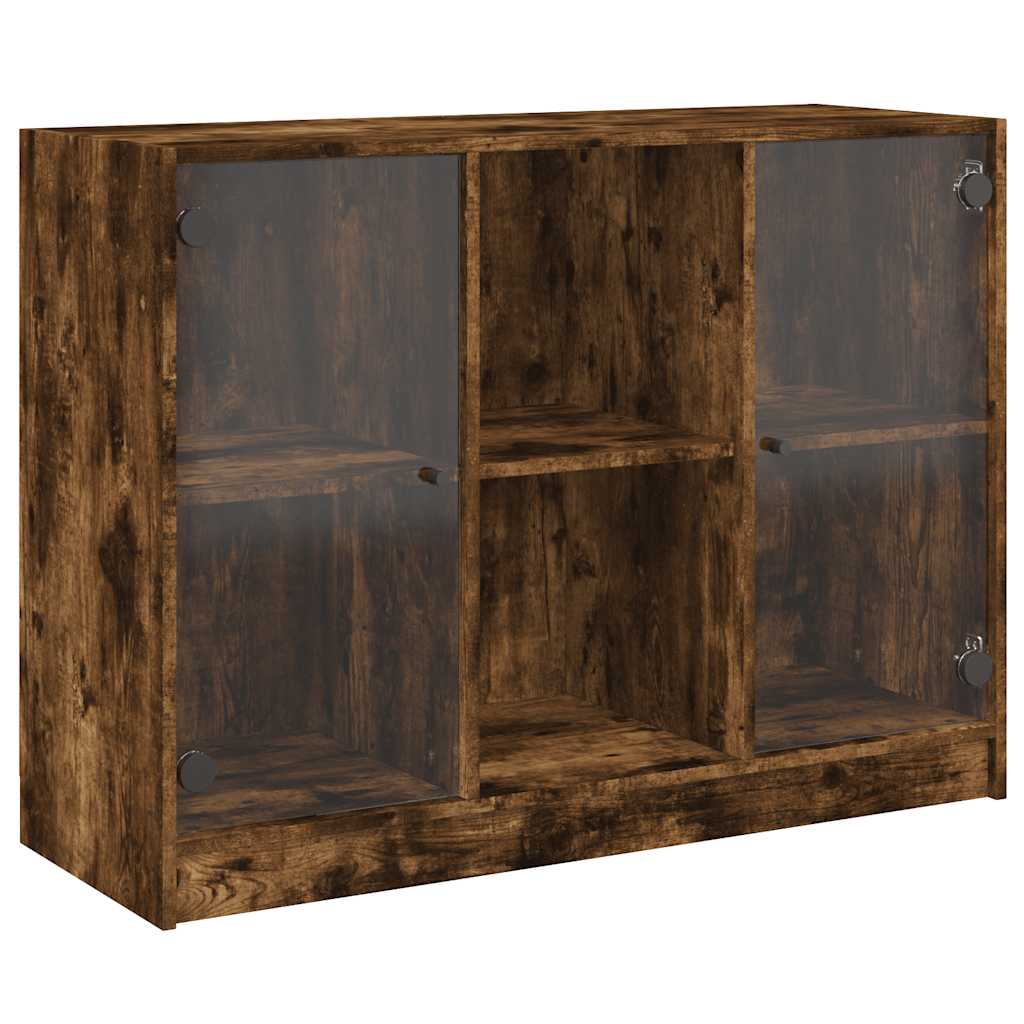 Sideboard Smoked Oak 102x37x75.5 cm Engineered Wood