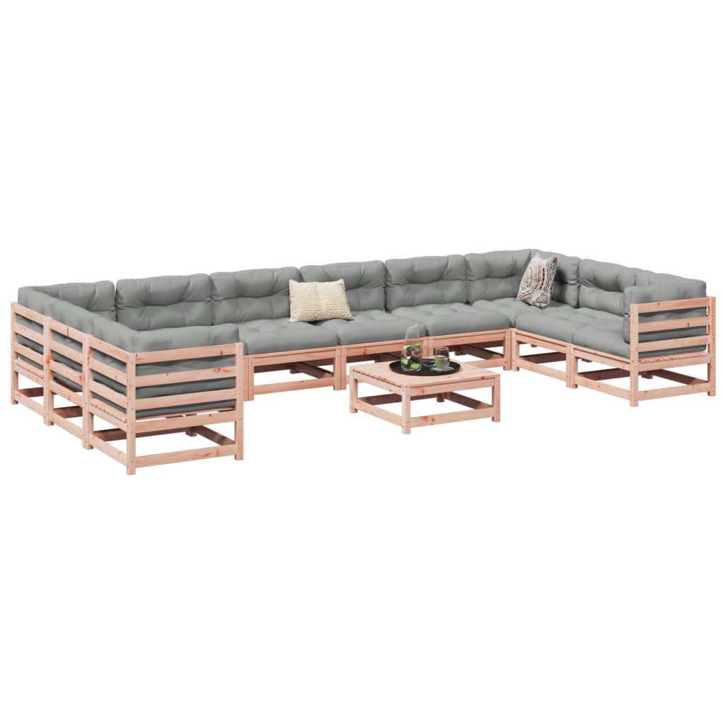 vidaXL 11 Piece Garden Sofa Set Solid Wood Douglas Fir