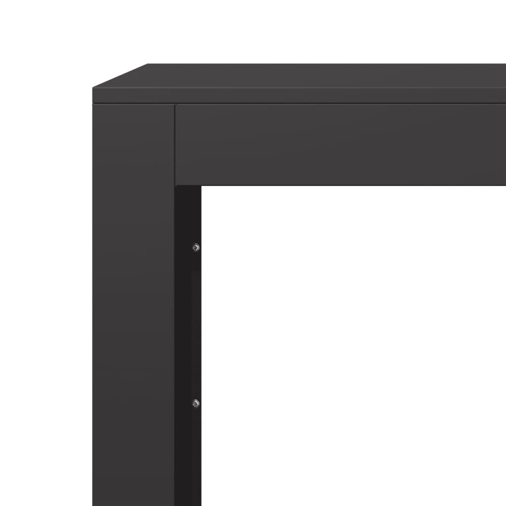 Firewood Rack Black 100x40x100 cm Steel