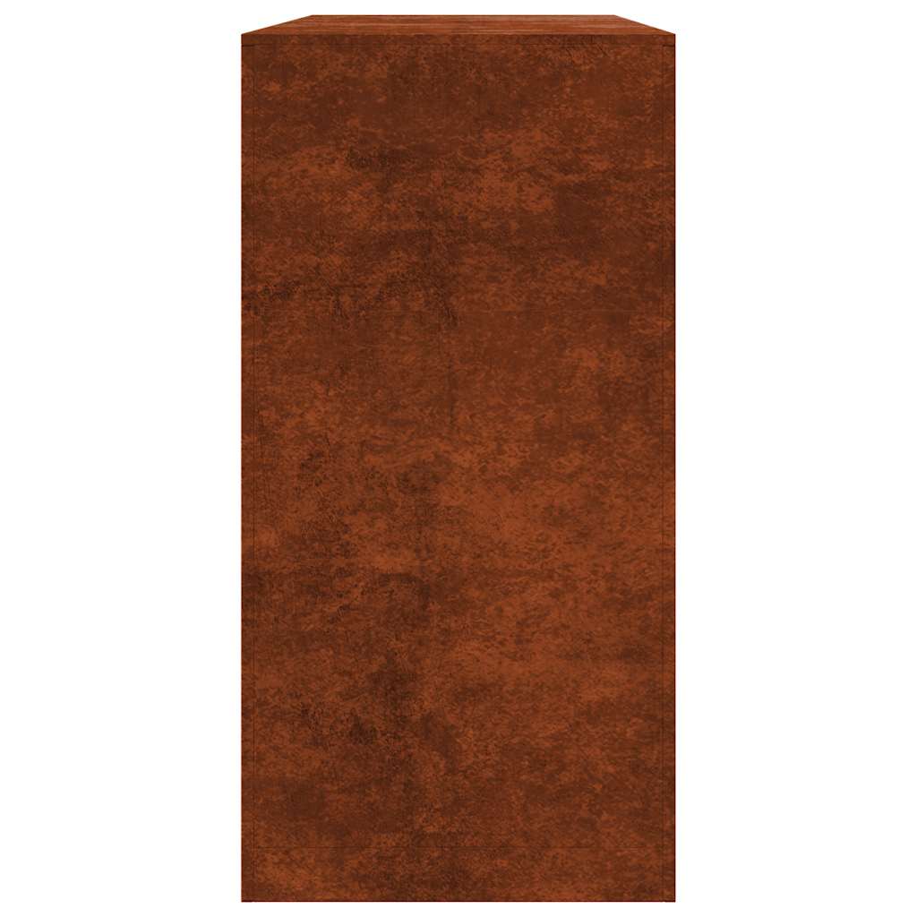Firewood Rack 100x40x80 cm Weathering Steel