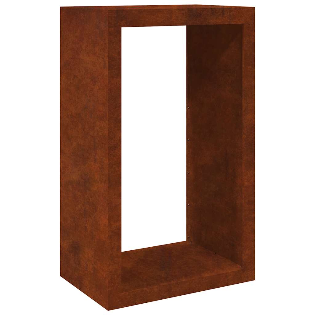 Firewood Rack 60x40x100 cm Weathering Steel