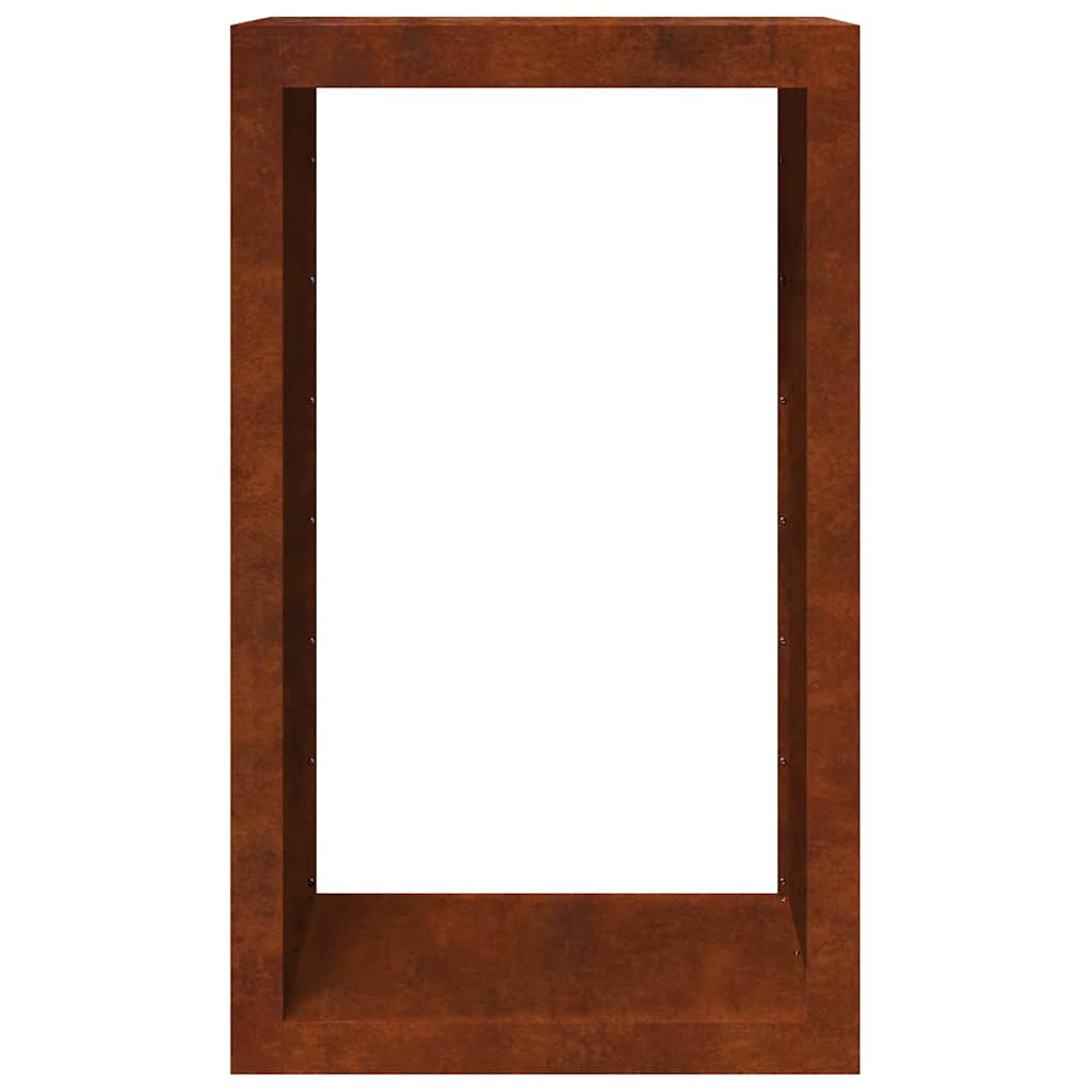 Firewood Rack 60x40x100 cm Weathering Steel