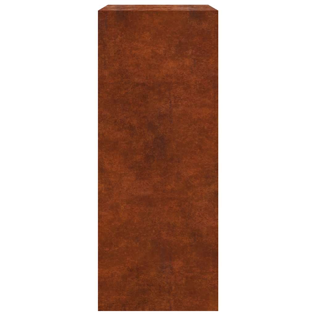 Firewood Rack 60x40x100 cm Weathering Steel