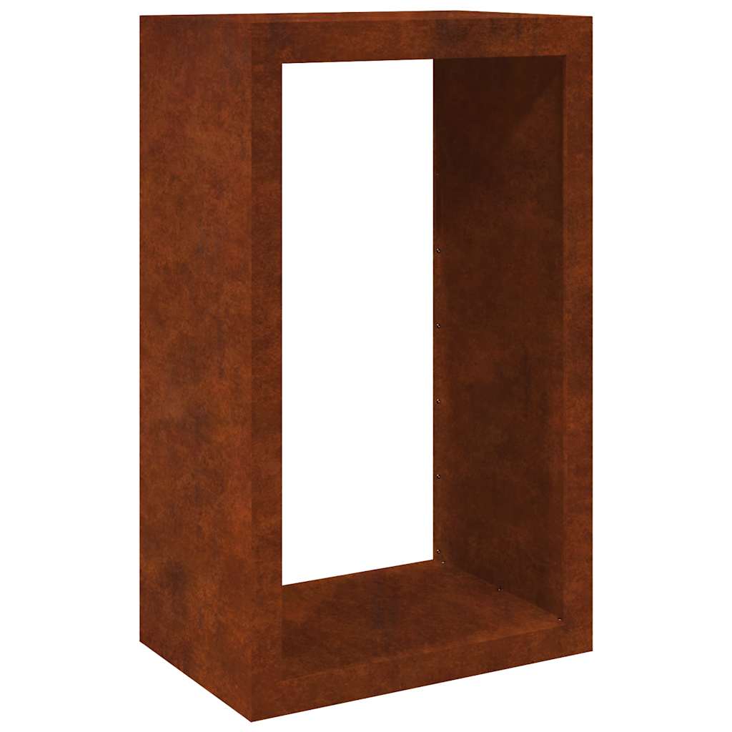 Firewood Rack 60x40x100 cm Weathering Steel