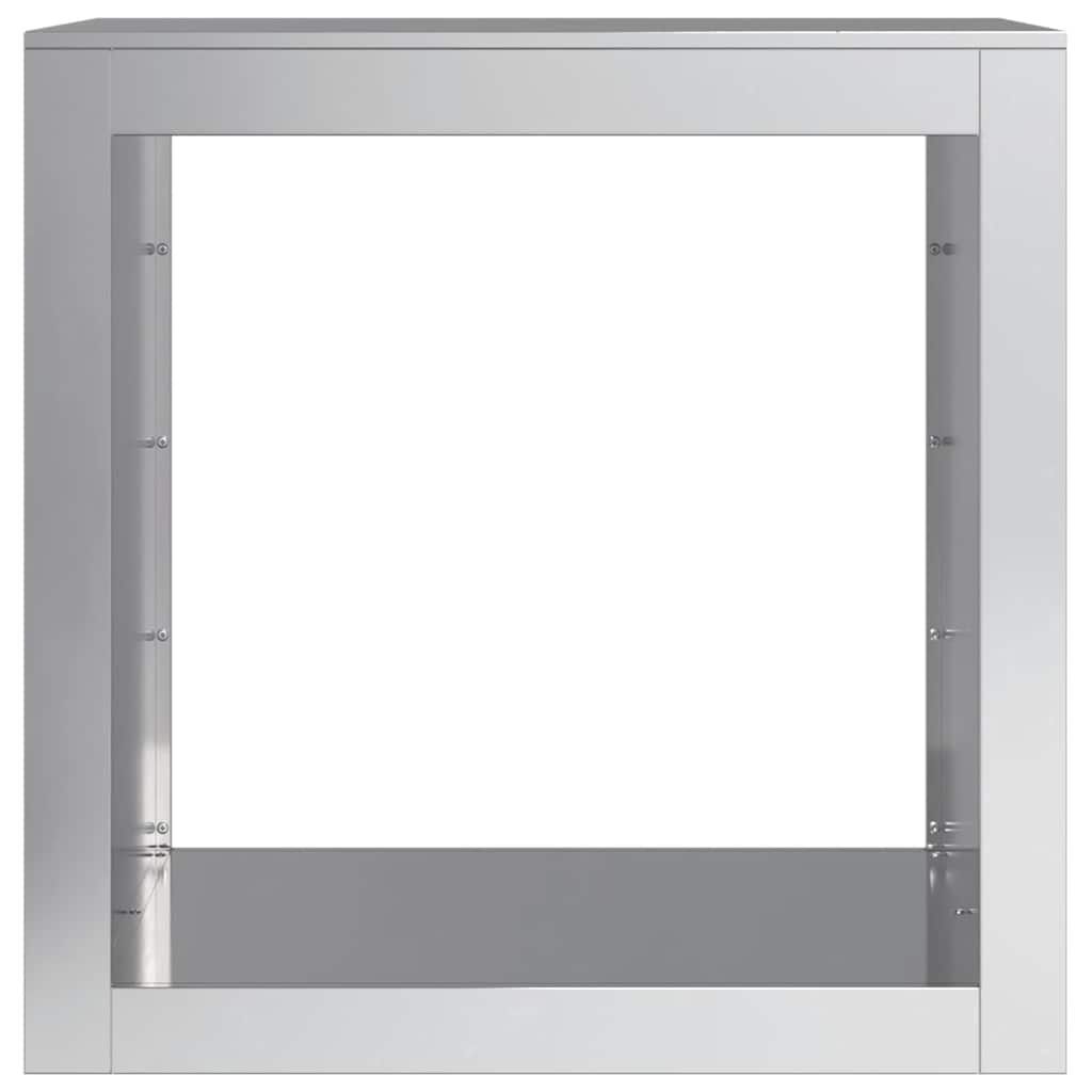 Firewood Rack 60x40x60 cm Galvanised Steel