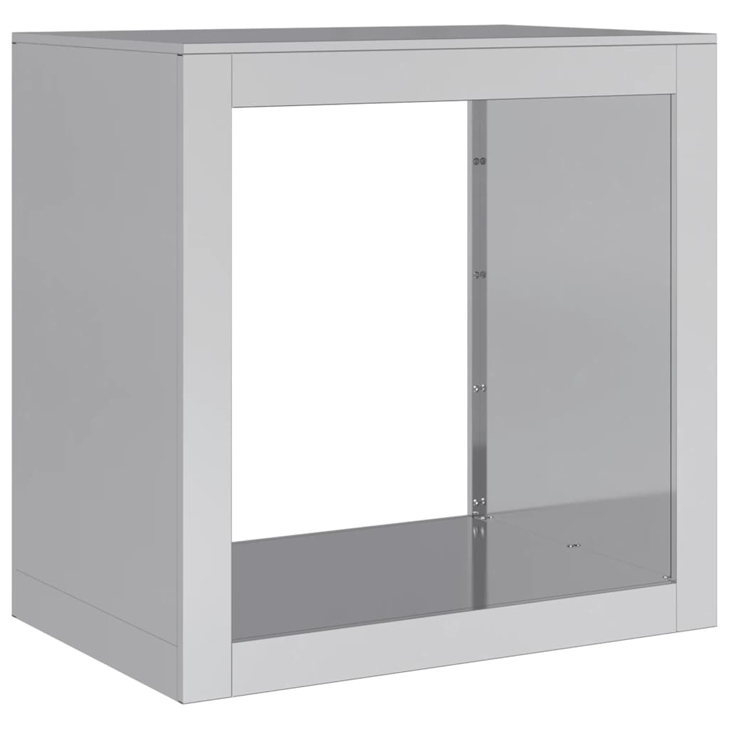 Firewood Rack 60x40x60 cm Galvanised Steel