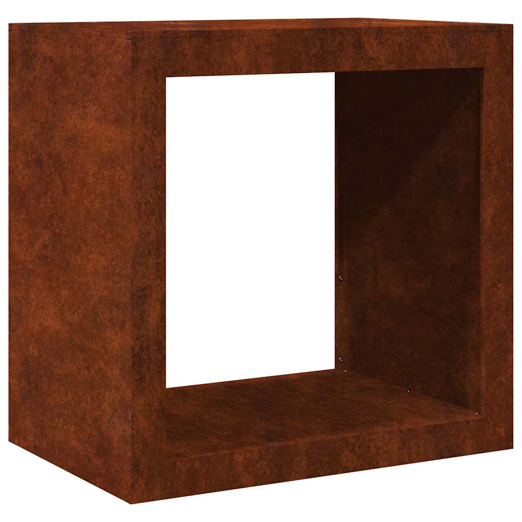 Firewood Rack 60x40x60 cm Weathering Steel