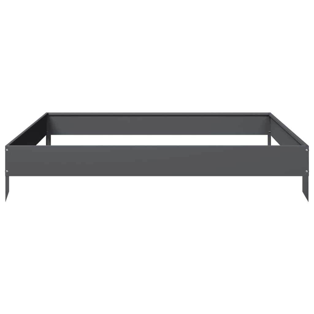 vidaXL Garden Raised Bed Anthracite 100x100x18.5 cm Steel