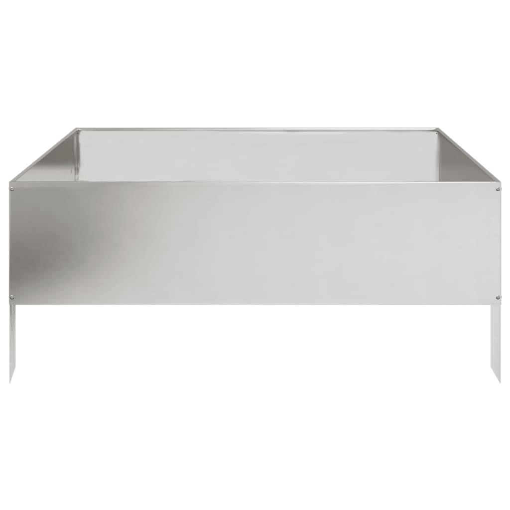 Garden Raised Bed 100x100x41 cm Stainless Steel