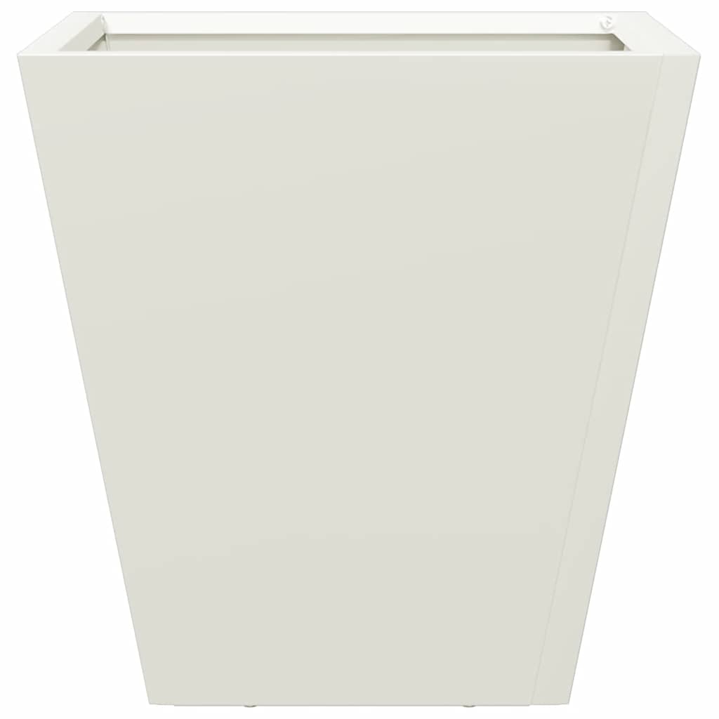 Garden Planter White 30x30x30 cm Steel