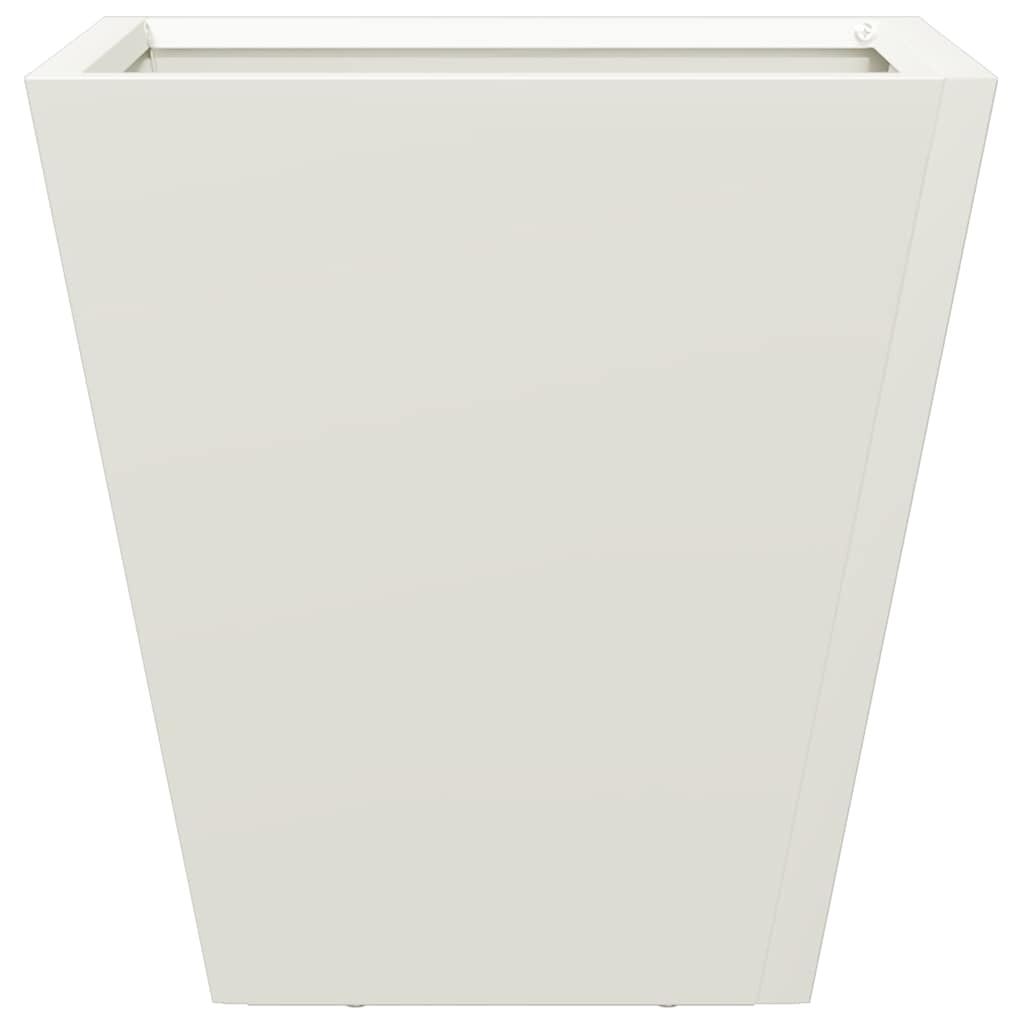 Garden Planter White 30x30x30 cm Steel
