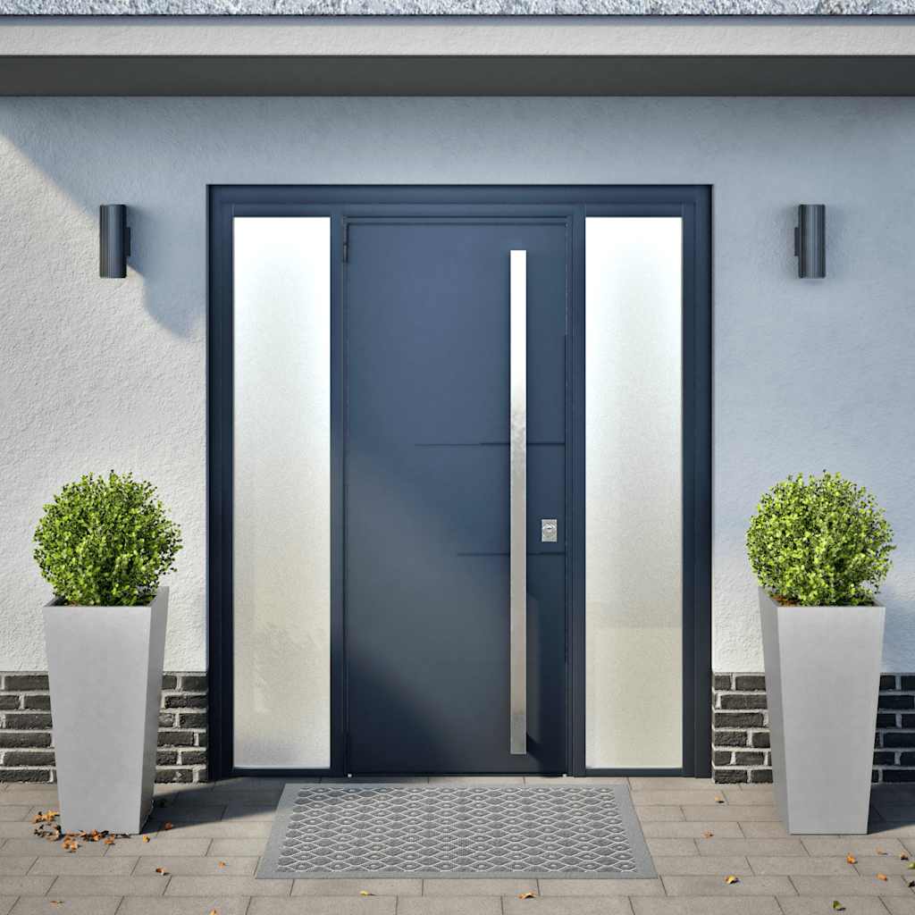 Garden Planters 35x35x75 cm 2 pcs Galvanised Steel