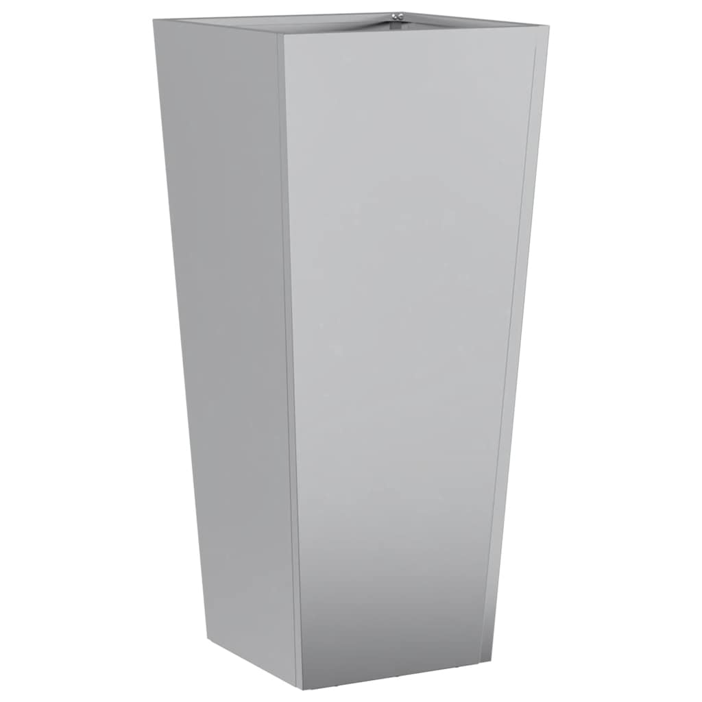 Garden Planters 35x35x75 cm 2 pcs Galvanised Steel