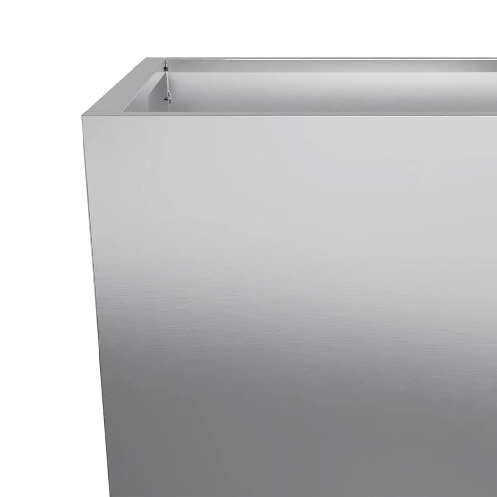 Garden Planters 35x35x75 cm 2 pcs Galvanised Steel