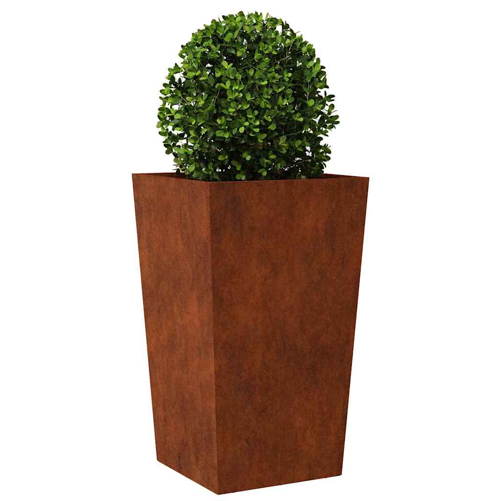 Garden Planter 45x45x75 cm Weathering Steel