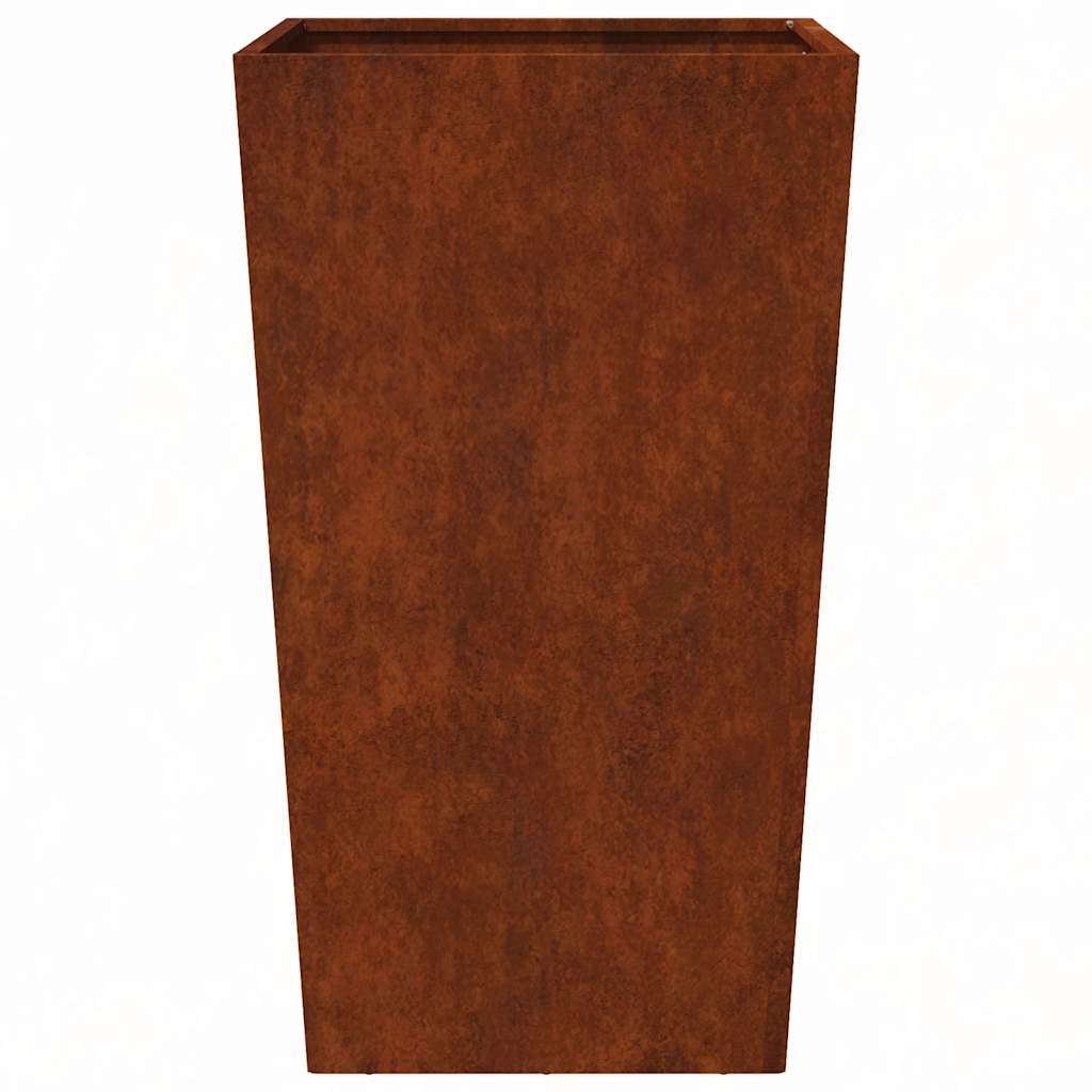 Garden Planter 45x45x75 cm Weathering Steel