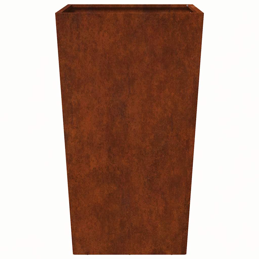 Garden Planter 45x45x75 cm Weathering Steel