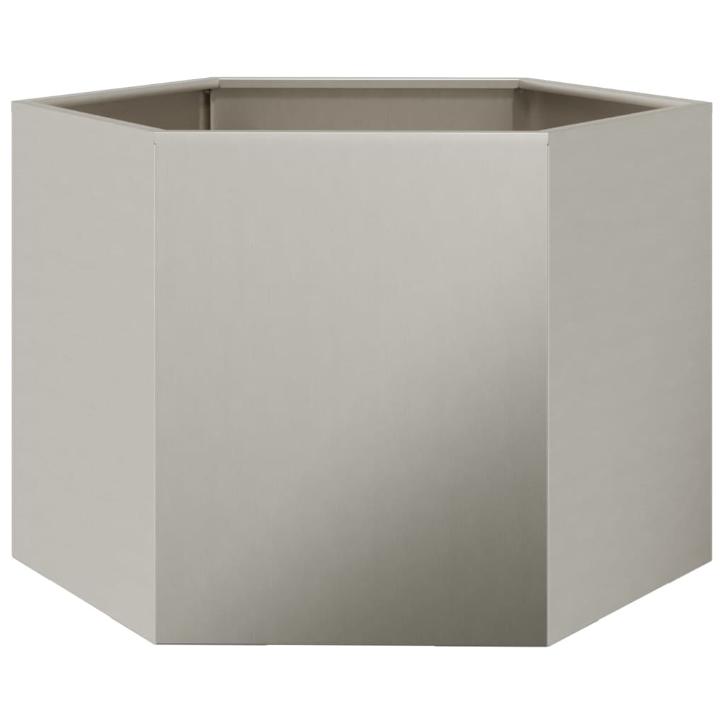 vidaXL Garden Planter Hexagon 69x60x45 cm Weathering Steel