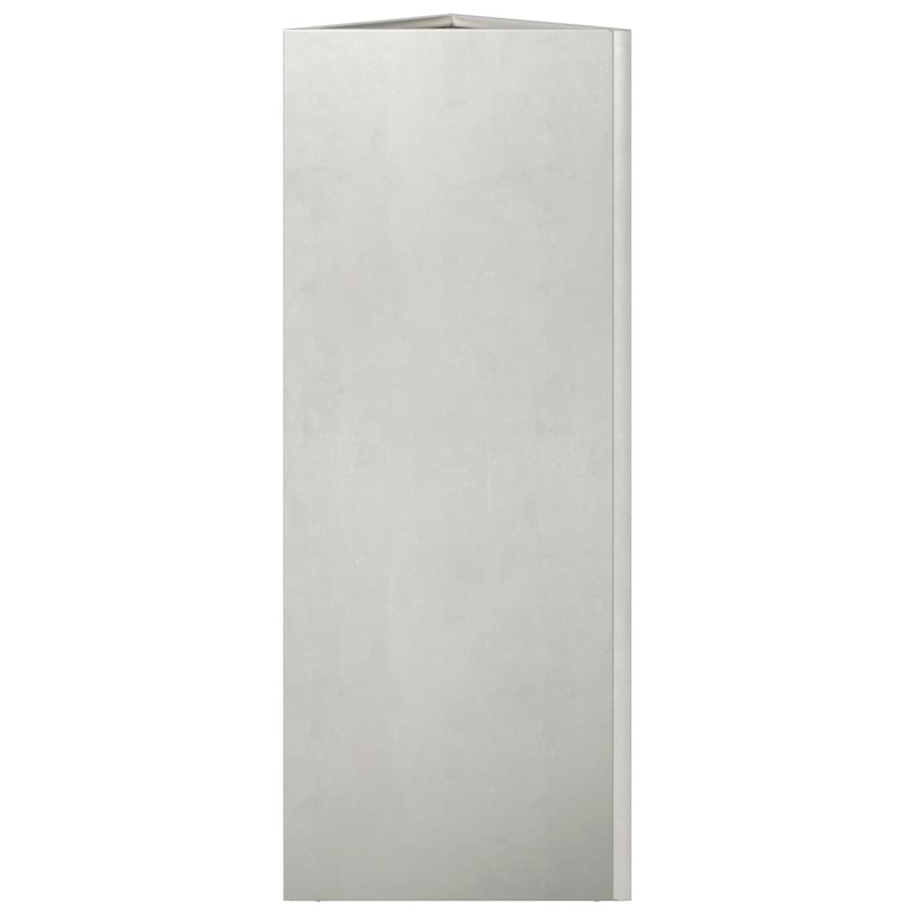 Garden Planter Triangular 30x26x75 cm Stainless Steel