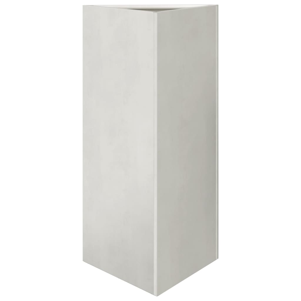 Garden Planter Triangular 40x34.5x75 cm Stainless Steel