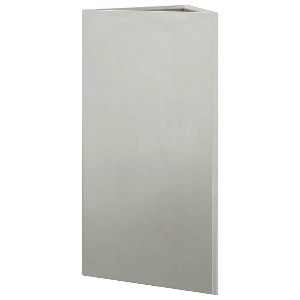 Garden Planters 2 pcs Triangular 40x34.5x75 cm Stainless Steel