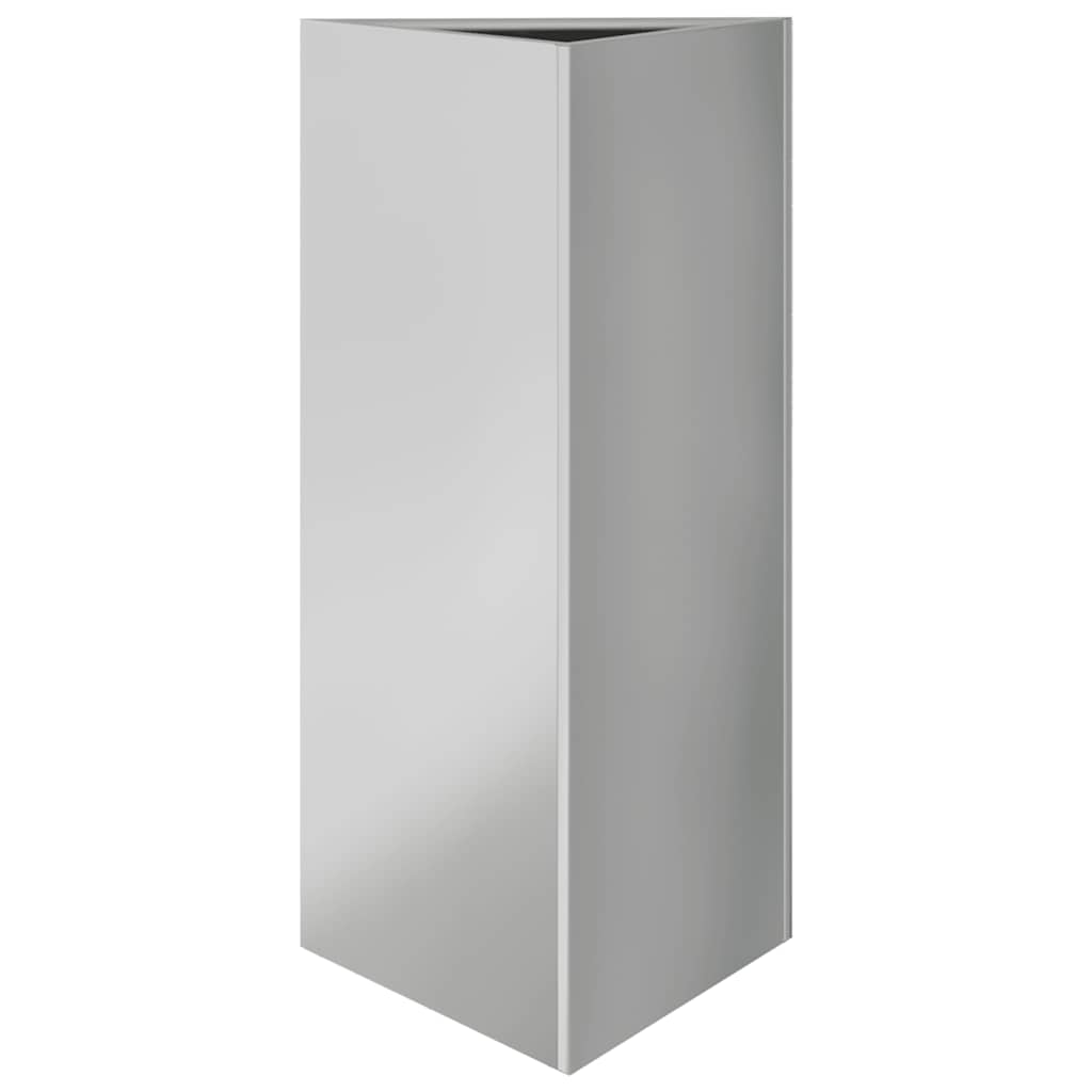 Garden Planter Triangular 40x34.5x75 cm Galvanized Steel