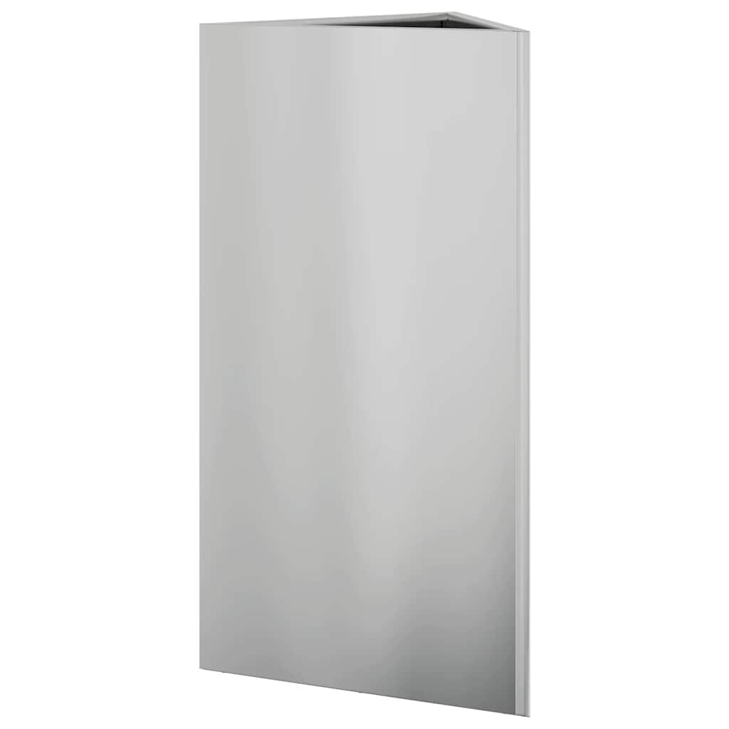 Garden Planter Triangular 40x34.5x75 cm Galvanized Steel