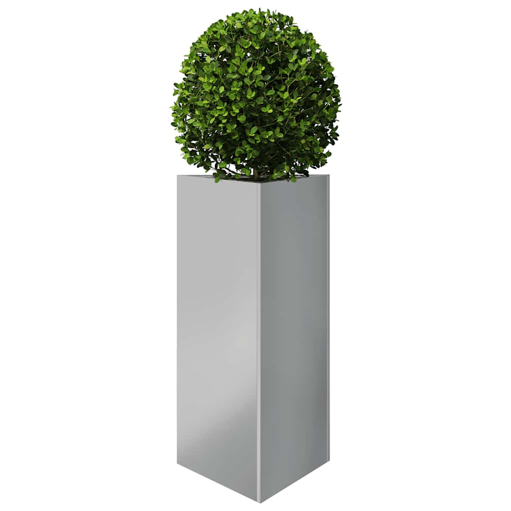 Garden Planters 2 pcs Triangular 40x34.5x75 cm Galvanized Steel