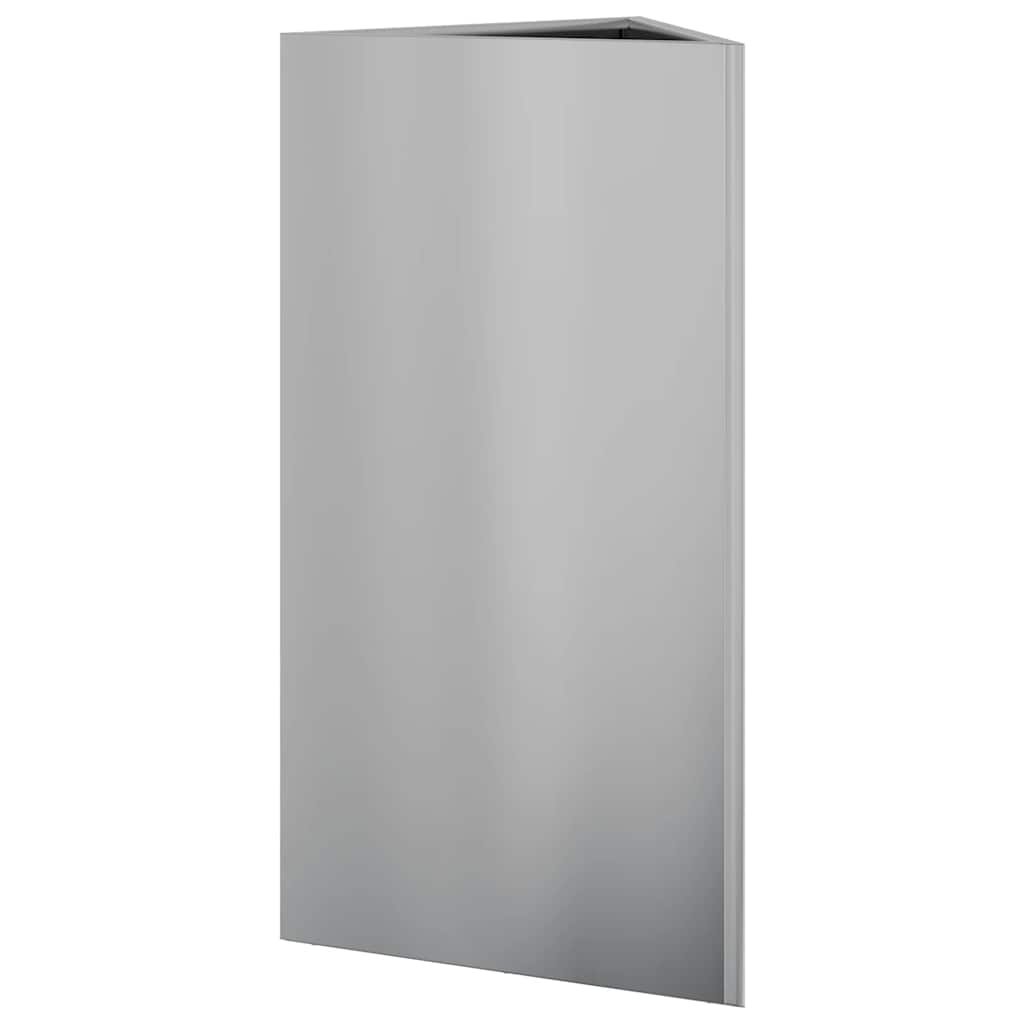 Garden Planters 2 pcs Triangular 40x34.5x75 cm Galvanized Steel