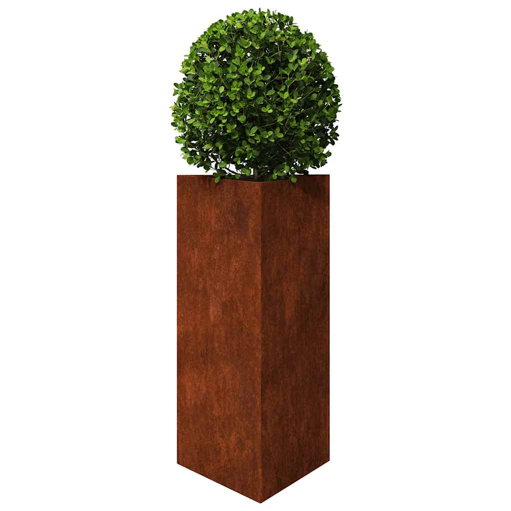 Garden Planters 2 pcs Triangular 40x34.5x75 cm Weathering Steel