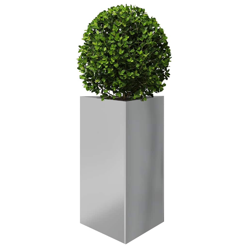 Garden Planters 2 pcs Triangular 50x43x75 cm Galvanized Steel