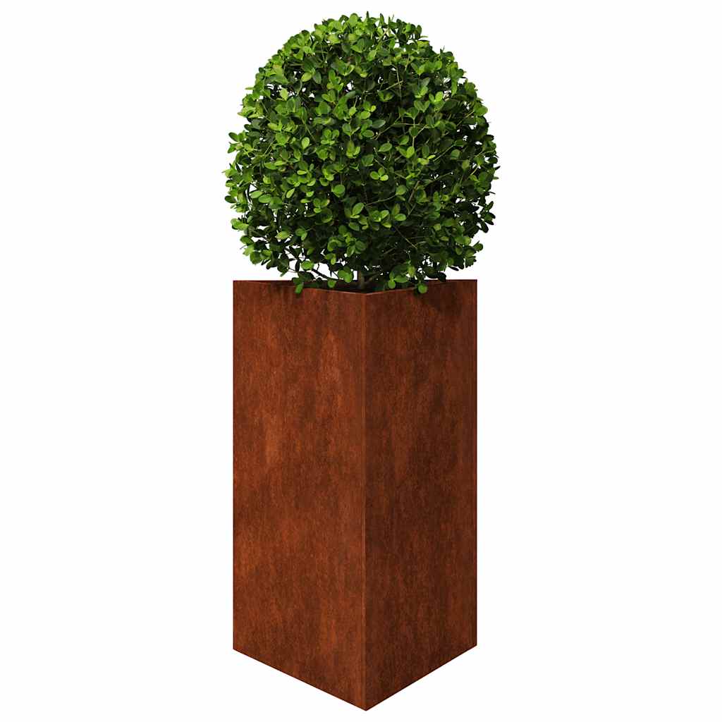 Garden Planters 2 pcs Triangular 50x43x75 cm Weathering Steel