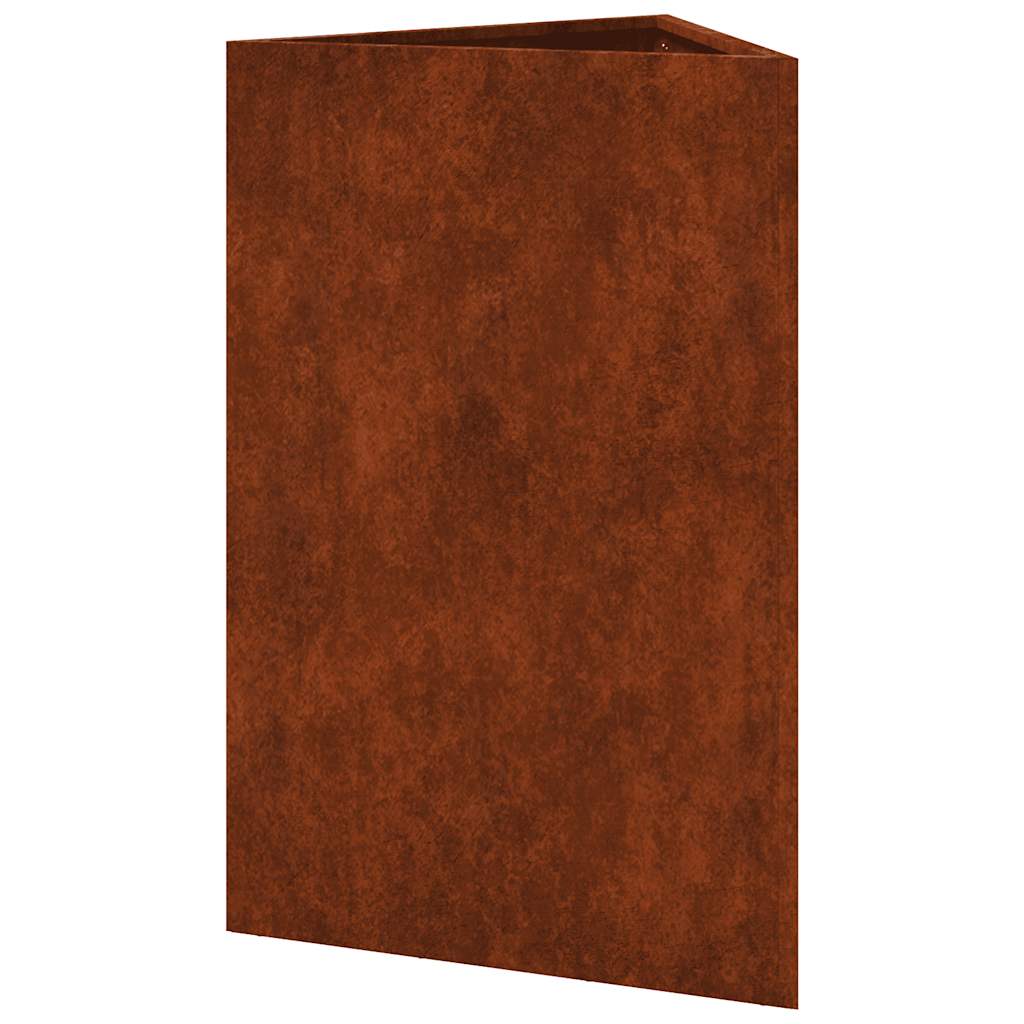Garden Planters 2 pcs Triangular 50x43x75 cm Weathering Steel