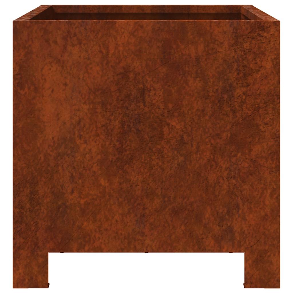 Garden Planters 2 pcs 30x30x30 cm Weathering Steel