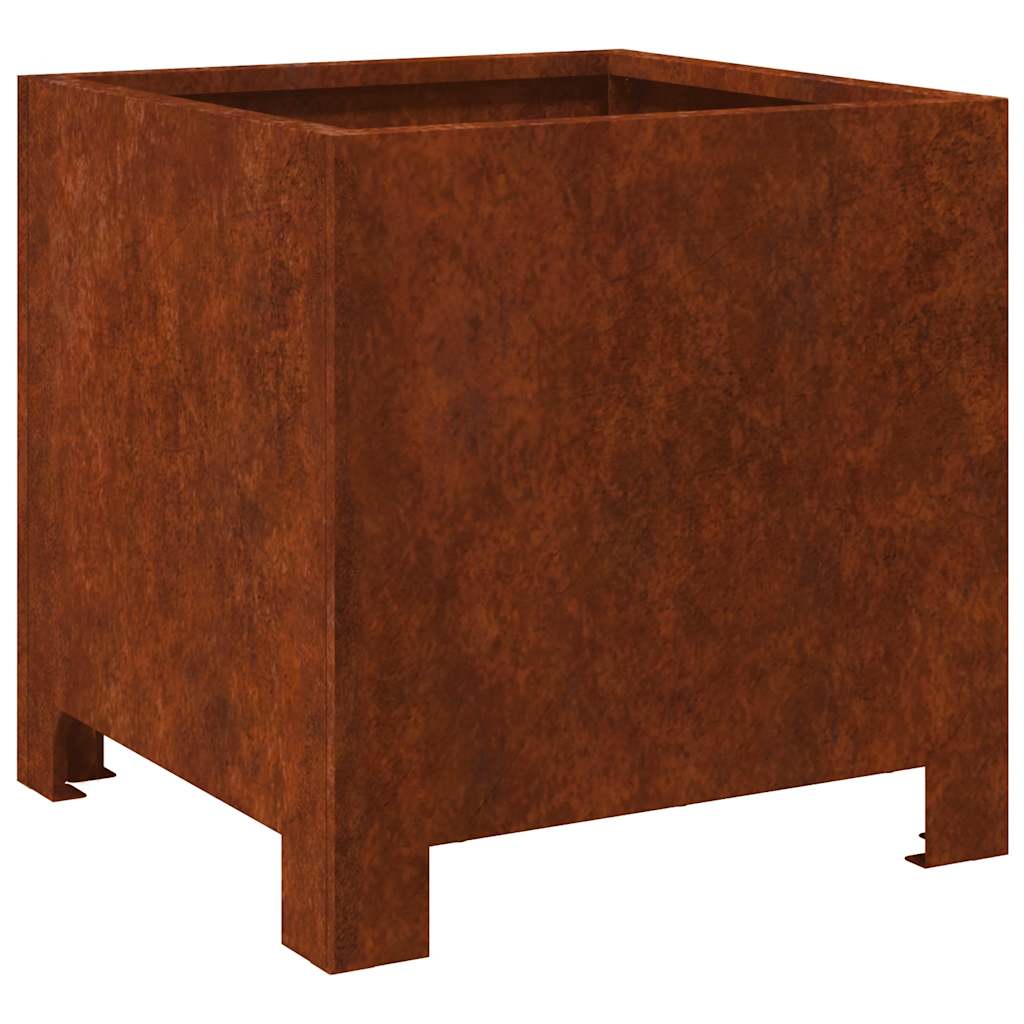 Garden Planters 2 pcs 30x30x30 cm Weathering Steel
