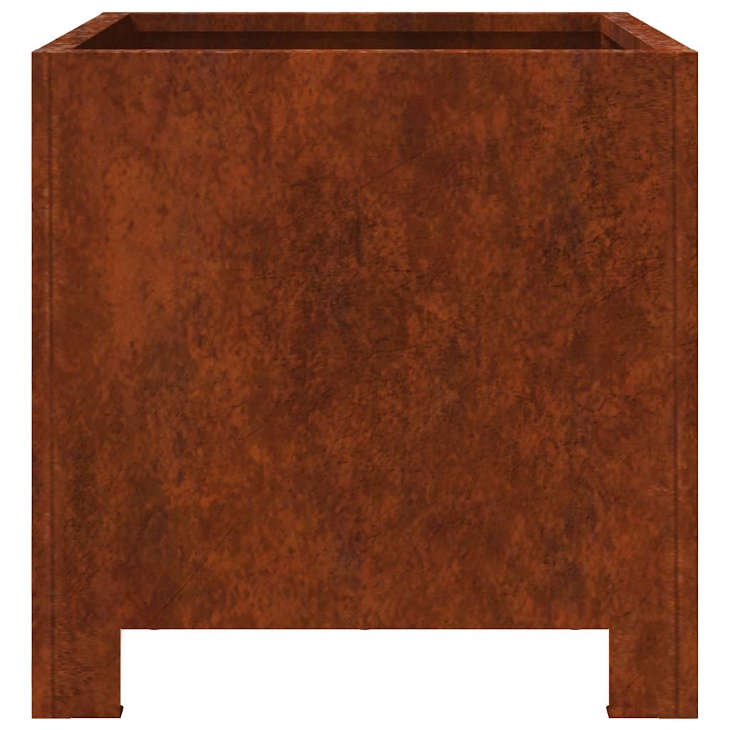 Garden Planters 2 pcs 30x30x30 cm Weathering Steel