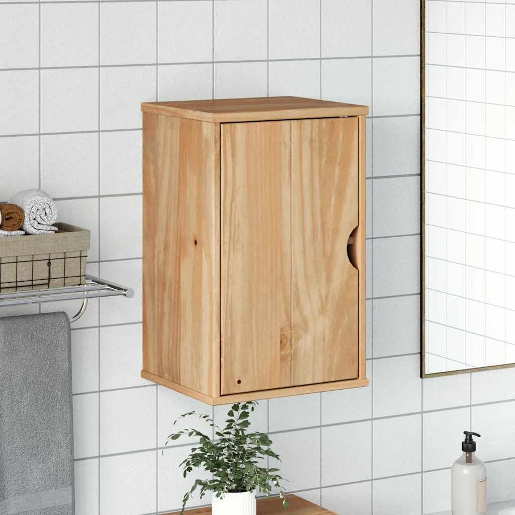 Bathroom Wall Cabinet "OTTA" 35x30x55 cm Solid Wood Pine