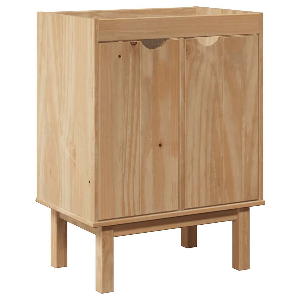 Bathroom Sink Cabinet "OTTA" 59x40x80 cm Solid Wood Pine