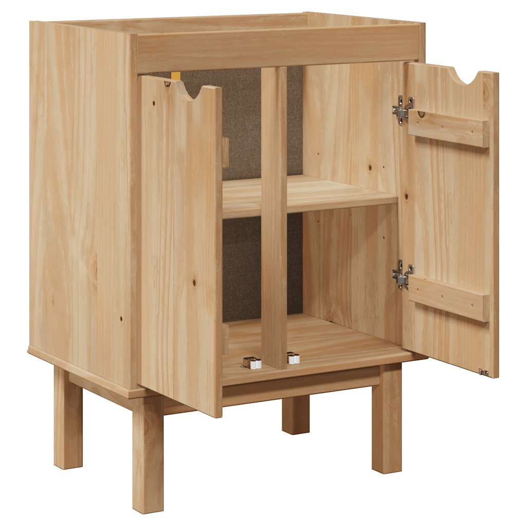 Bathroom Sink Cabinet "OTTA" 59x40x80 cm Solid Wood Pine