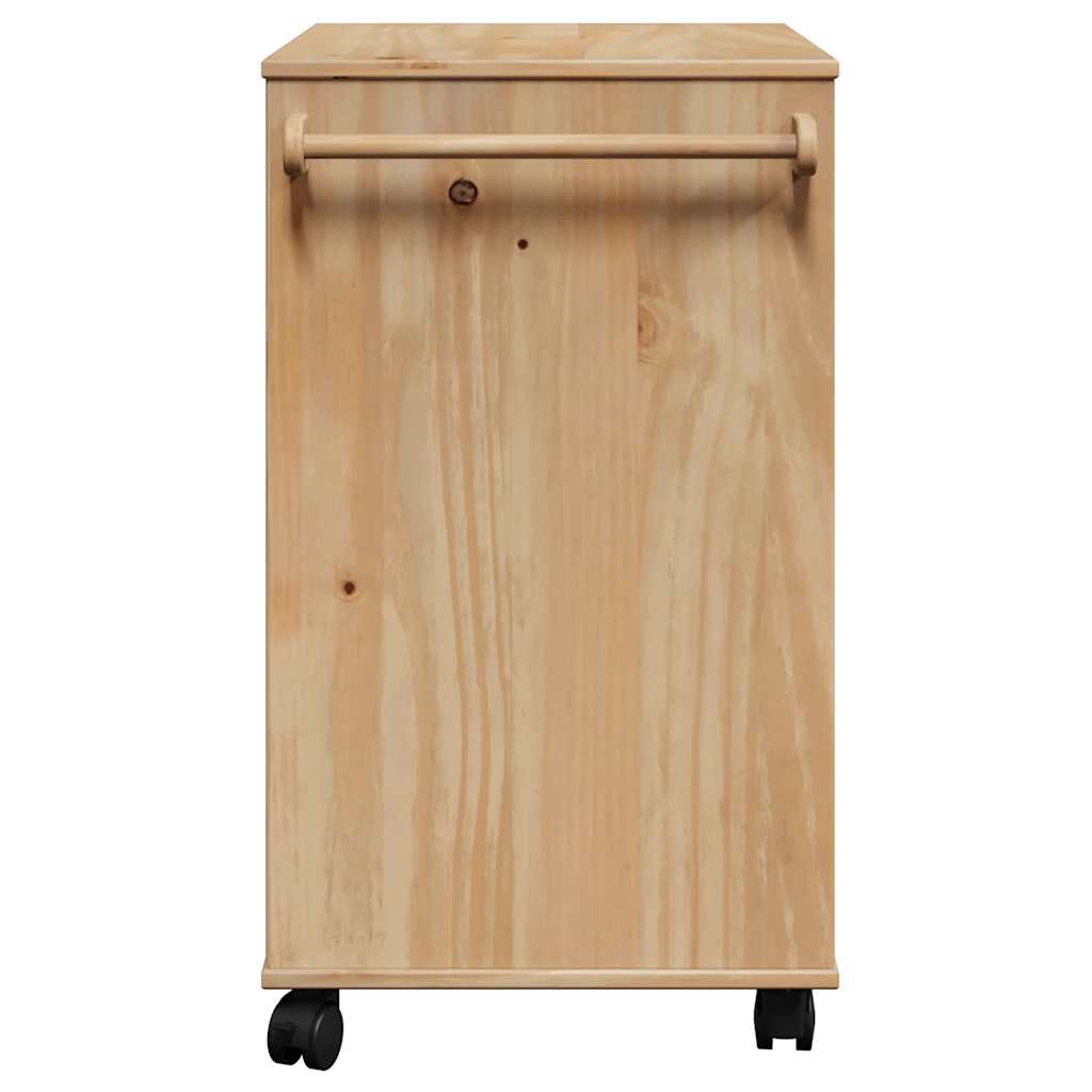 vidaXL Kitchen Trolley OTTA 59x45x80 cm Solid Wood Pine
