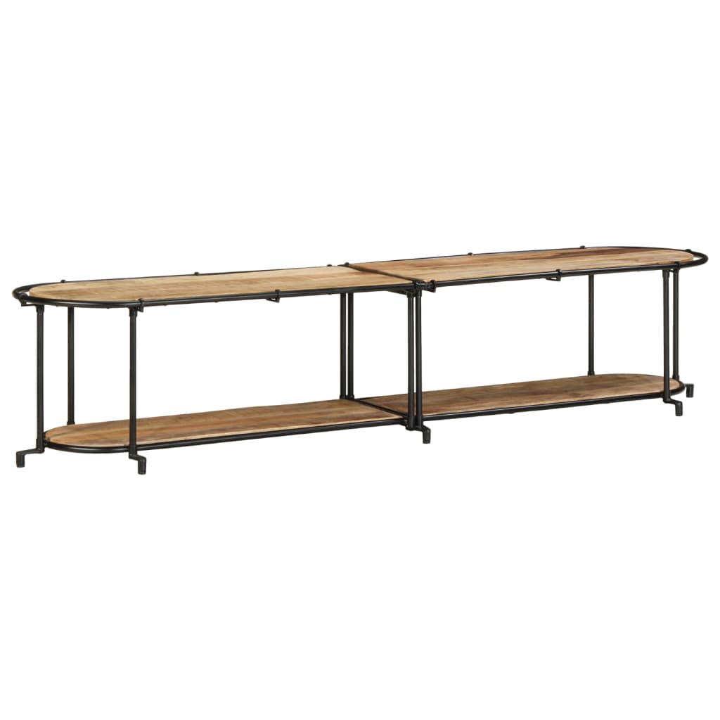 TV Cabinet 200x42x40 cm Solid Wood Rough Mango