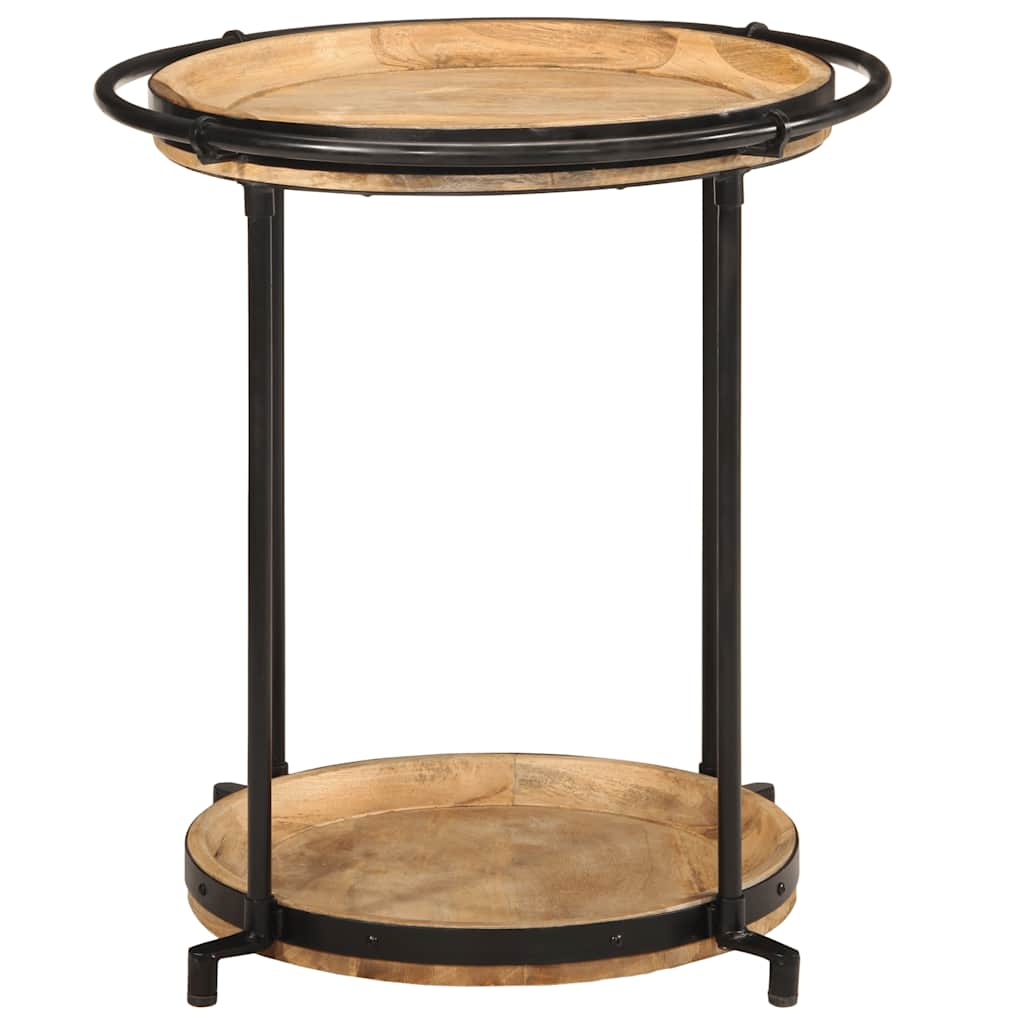 vidaXL Side Table Ø55x60 cm Solid Wood Mango