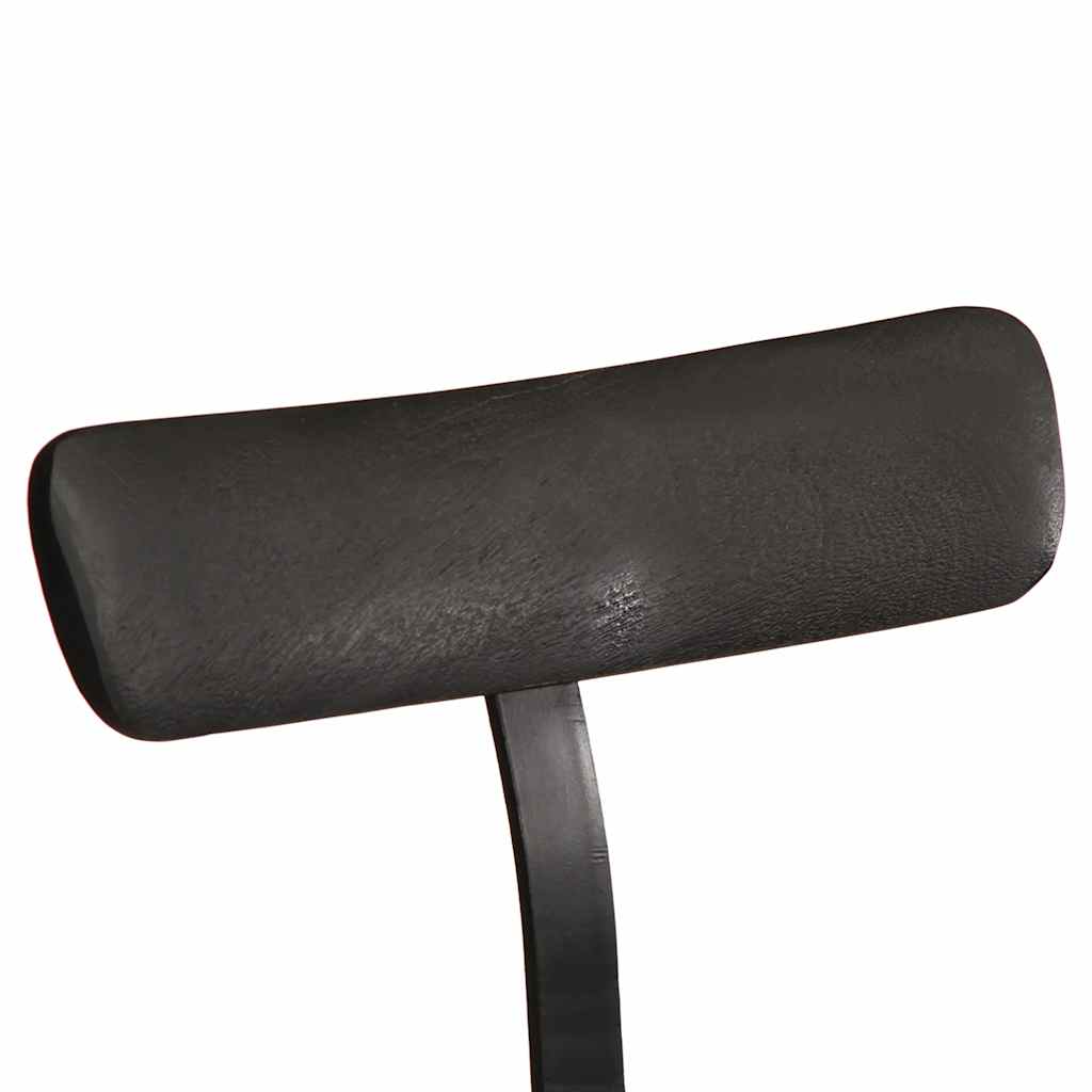 vidaXL Bar Stools 2 pcs Black 49x43x103 cm Solid Wood Mango
