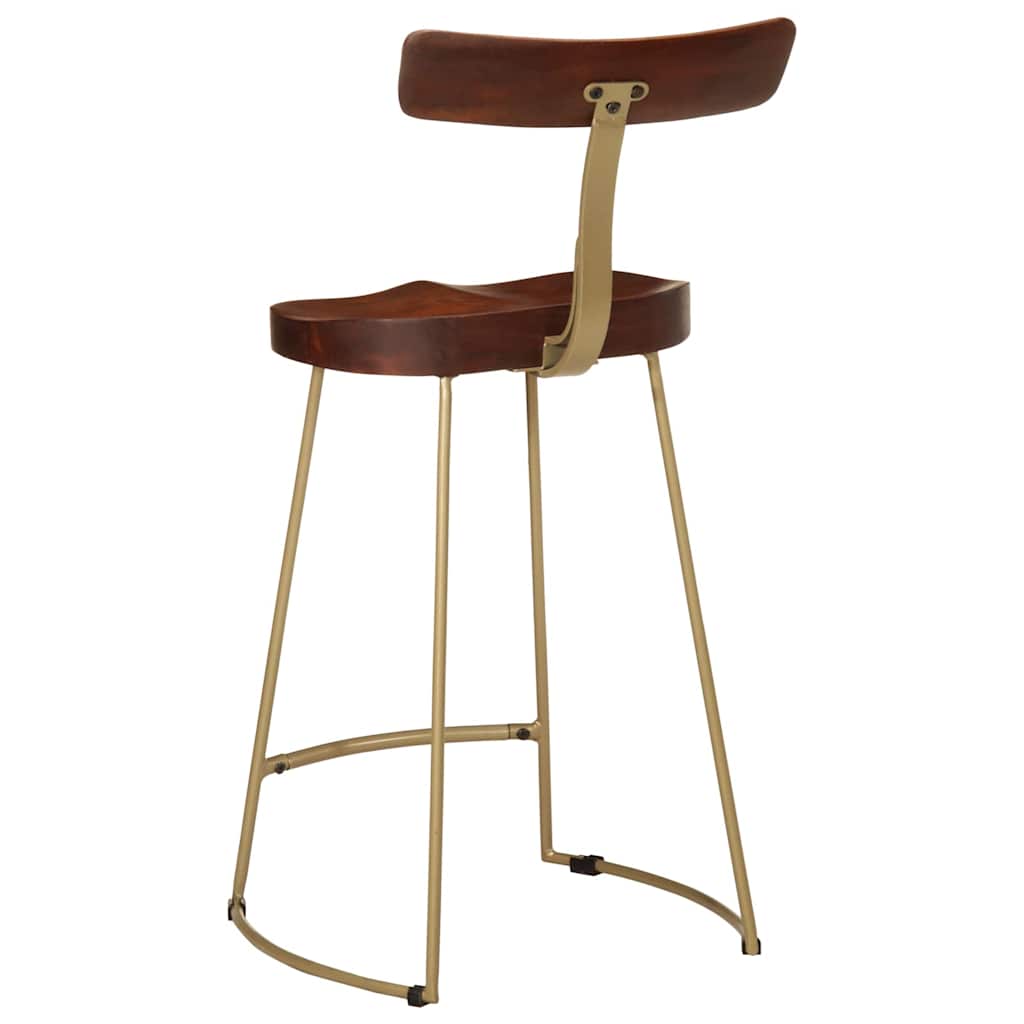 vidaXL Bar Stools 2 pcs 49x43x88 cm Solid Wood Mango