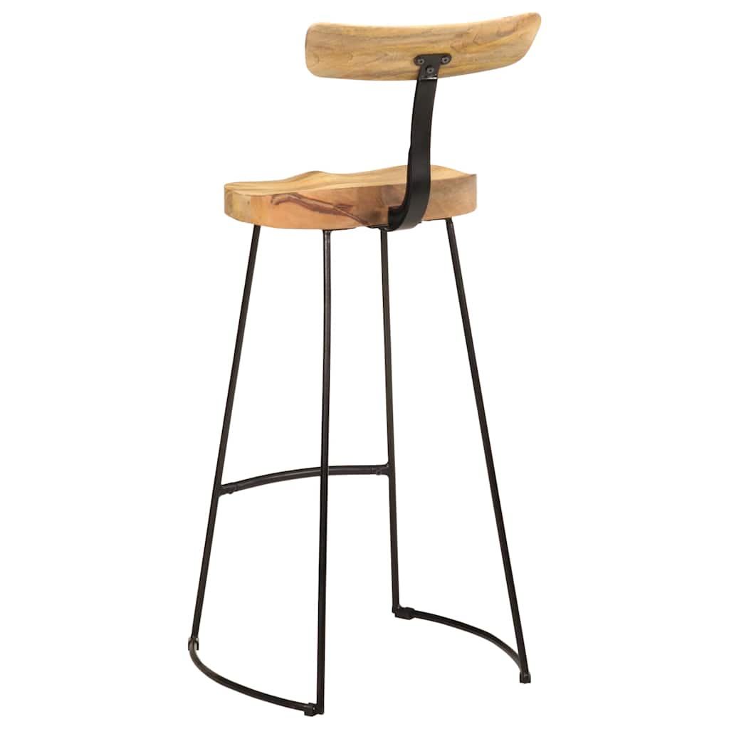 vidaXL Bar Stools 2 pcs 49x43x103 cm Solid Wood Mango