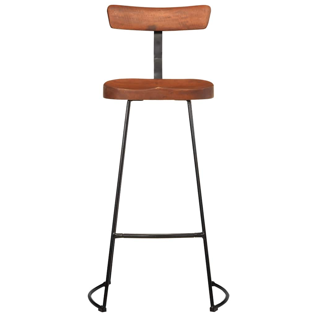 vidaXL Bar Stools 2 pcs 49x43x103 cm Solid Wood Mango